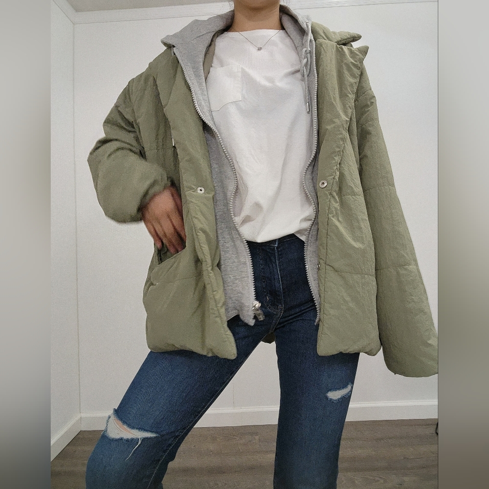 Blanknyc jacket, hoodie jacket, size L